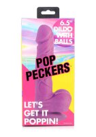 POP 6.5" Dildo with Balls - Purple