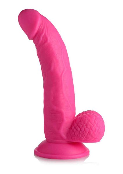 POP Dildo with Balls - Pink 19cm