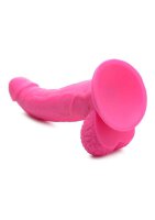 POP 7.5" Dildo with Balls - Pink