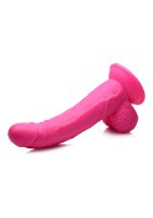 POP Dildo with Balls - Pink 19cm