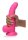 POP Dildo with Balls - Pink 19cm