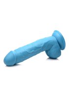POP 8.25" Dildo with Balls - Blue