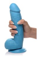 POP Dildo with Balls - Blue 21cm