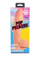 POP 8.25" Dildo with Balls - Light