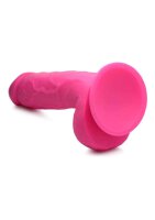 POP 8.25" Dildo with Balls - Pink