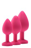 Flirts Anal Training Kit Gem Stone Pink