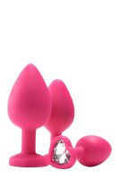 Flirts Anal Training Kit Gem Stone Pink