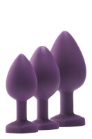 Flirts Anal Training Kit Gem Stone Purpl