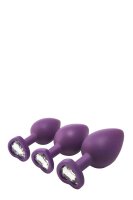 Flirts Anal Training Kit Gem Stone Purpl