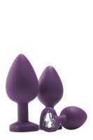 Flirts Anal Training Kit Gem Stone Purpl