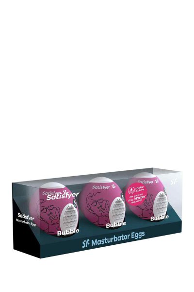 Satisfyer Masturbator Egg 3er Set Bubble