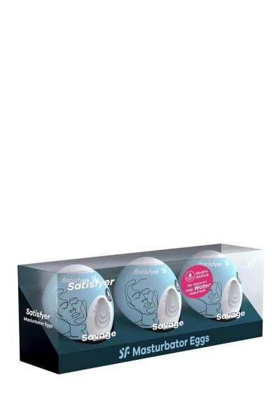 Satisfyer Masturbator Egg 3er Set Savage