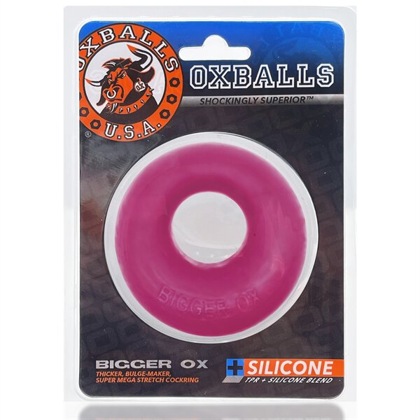 Oxballs BIGGER OX Cockring - Hot Pink Ice