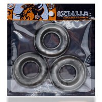 Oxballs FAT WILLY 3-pack Cockrings - Steel