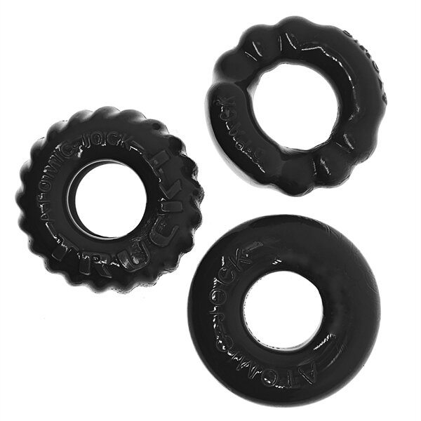 Oxballs BONEMAKER 3-PACK Cockring Kit - Black