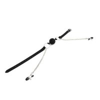 Silicone Ball Gag w/ Nipple Clamps