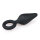Black Buttplug With Pull Ring Medium 3,5 cm