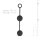 Love Balls With Counterweight Black