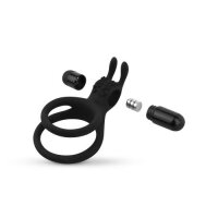 Share Ring Double Vibrating Cock Ring with Rabbit Ears