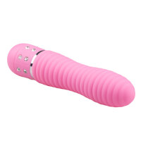 Mini Vibrator Ribbed Pink