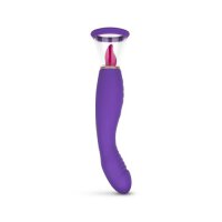 Pleasure Pump With G-Spot Vibrator Purple