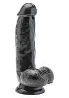 Dildo with Balls Black 15 cm