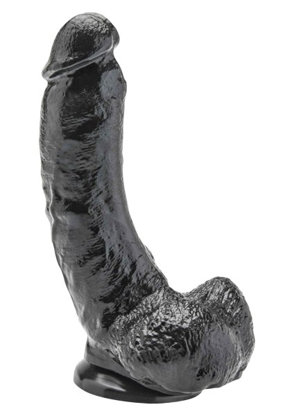 Dildo with Balls Black 20.5cm