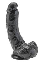Dildo with Balls Black 20.5cm