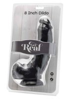 Dildo with Balls Black 20.5cm