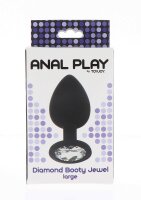 Diamond Booty Jewel Large Black 4 cm