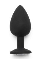 Diamond Booty Jewel Large Black 4 cm