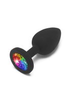 Rainbow Booty Jewel Small Black 2,5 cm