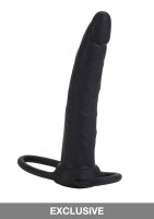 Silicone Dual Penetrator Black