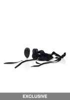 10-Function Thong with Ties Black