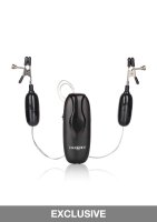 Vibrating Nipple Clamps Black