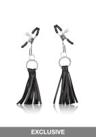 Playful Tassels Nipple Clamps Black