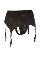Boundless Thong with Garter Black L/XL