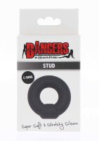 Soft Silicone Stud C-Ring Black