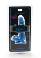 Happy Dicks Dildo w. Balls Blue 15 cm