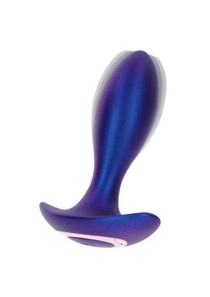 The Brave Vibrating Anal Plug Blue Metallic