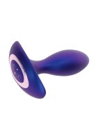 The Brave Vibrating Anal Plug Blue Metallic