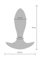 The Brave Vibrating Anal Plug Blue Metallic