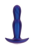 The Stout Inflating Vibrating Plug Blue Metallic