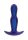 The Stout Inflating Vibrating Plug Blue Metallic