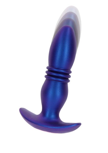 The Tough Thrusting Vibrating Plug Blue Metallic