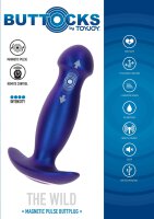 The Wild Magnetic Pulse Vibrating Plug Blue Metallic