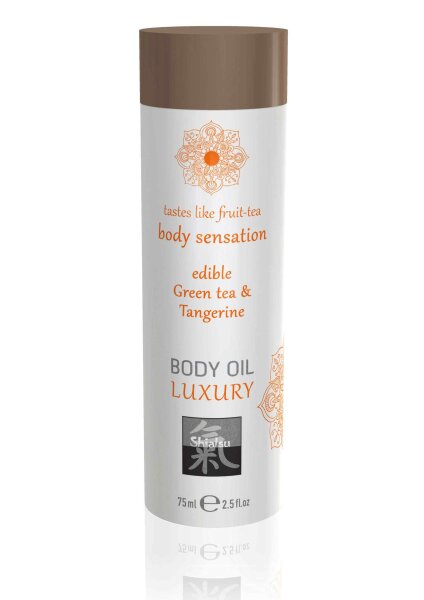 HOT Luxuriöses essbares Körperöl Hibiskus & Grüner Tee 75 ml