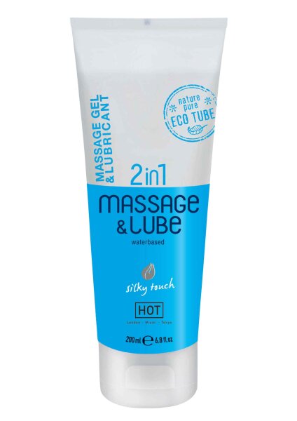 HOT Massage & Glide Gel 2 in1 Natural 200 ml