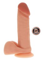 Silicone Dildo w Balls Skin 20.5cm