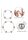 Steel Beaded Silicone Ring Set Transparent